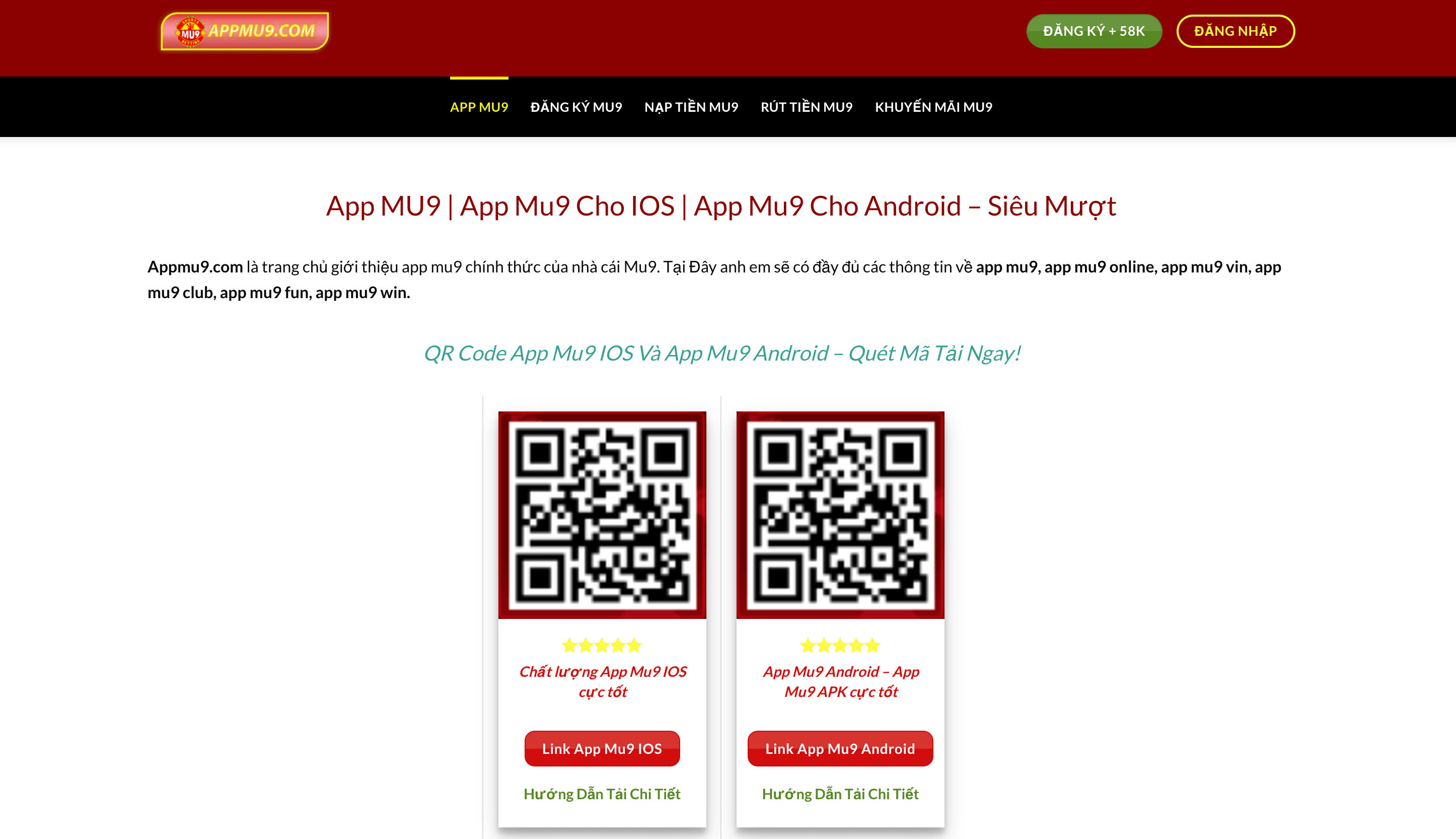 Appmu9.com sẽ giúp bạn sớm có link vào nhà cái MU9 không bị chặn như ý